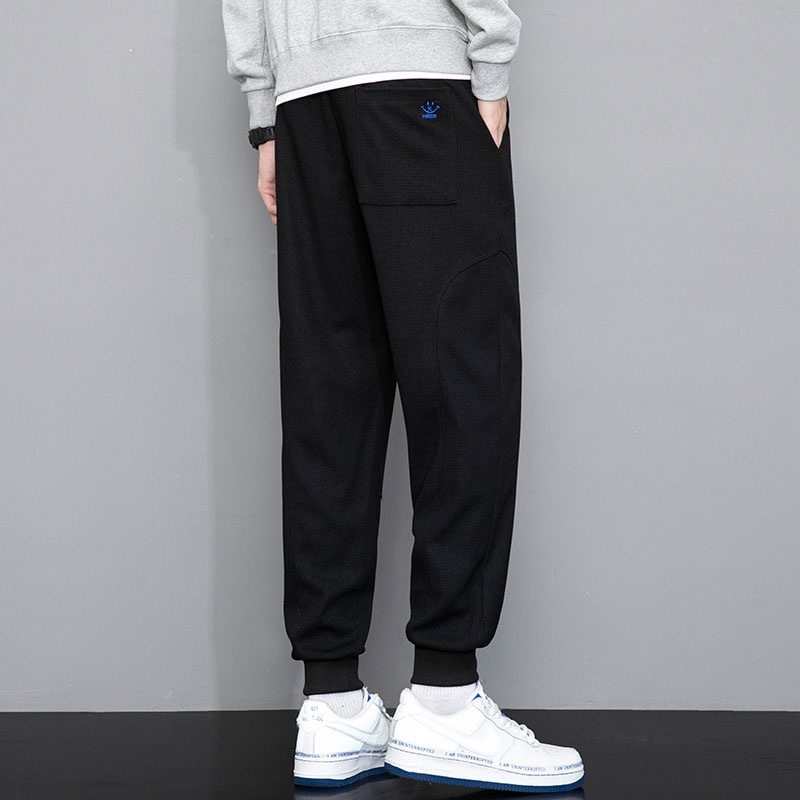 Quần Dài Thể Thao Dáng Rộng Phối Dây Rút Thời Trang Trẻ Trung Cho Nam