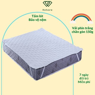 Tấm lót bảo vệ nệm chần bông hút ẩm chống mốc tăng tuổi thọ nệm (đủ sze: 1m/m2/m4/m6/m8/2m2)