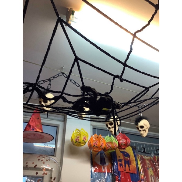 Nhện Lông, Mạng Nhện 3 Size Trang Trí Halloween