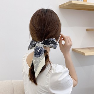 Ruy băng lụa turban cột tóc, khăn quàng cổ lụa, dây buộc tóc dành cho nữ phong cách Hàn Quốc