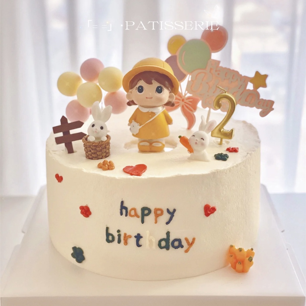 Búp Bê Công Chúa Hoàng Tử Bé Vỏ Sò Heo Trang Trí Bánh Kem Cho Tiệc Sinh Nhật Đầu Tiên Của Bé