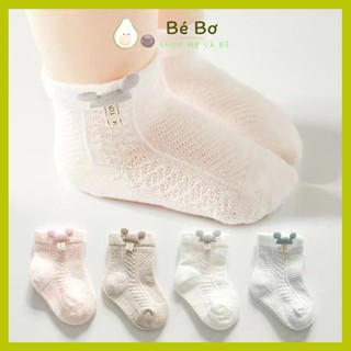 Tất Lưới Micky Cho Bé, Tất micky cổ cao siêu đẹp cho bé sơ sinh Bé Bơ Store