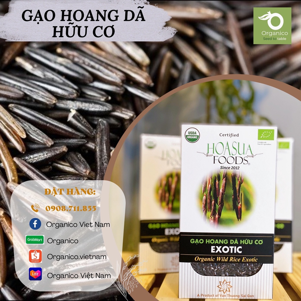 Gạo Hoang Dã Hữu Cơ