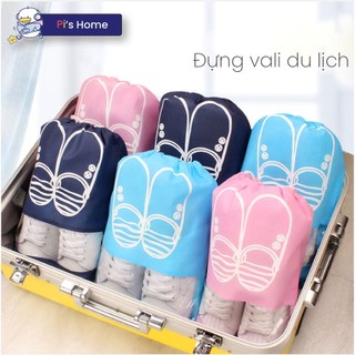 [Size  L & M] Túi đựng giày vải dù dây rút, để tủ giày, vali du lịch