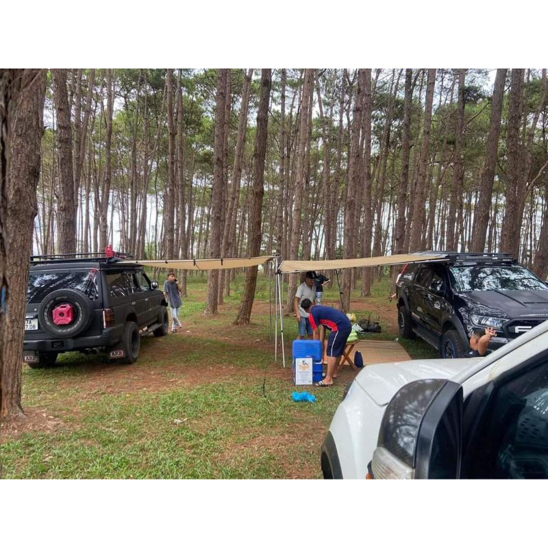 Tăng bạt cho xe ô tô ⚡ TOP BÁN CHẠY ⚡ Bạt che cho xe đi camping, thiết kế chắc chắn