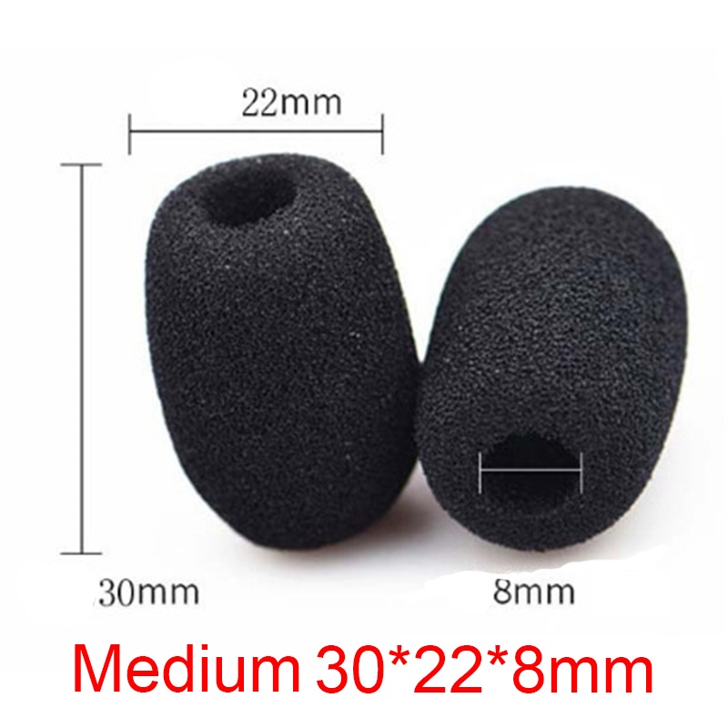 Mút Xốp Chắn Gió Thay Thế Cho Tai Nghe Điện Thoại Kích Thước 30 * 22 * 8mm / 30 * 24 * 13mm