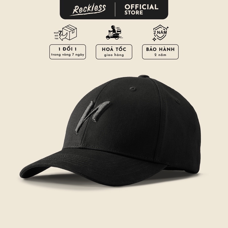 Nón Lưỡi Trai Bóng Chày Reckless Ballcap 3D - Thêu Logo 3D - Vải Kaki Cotton