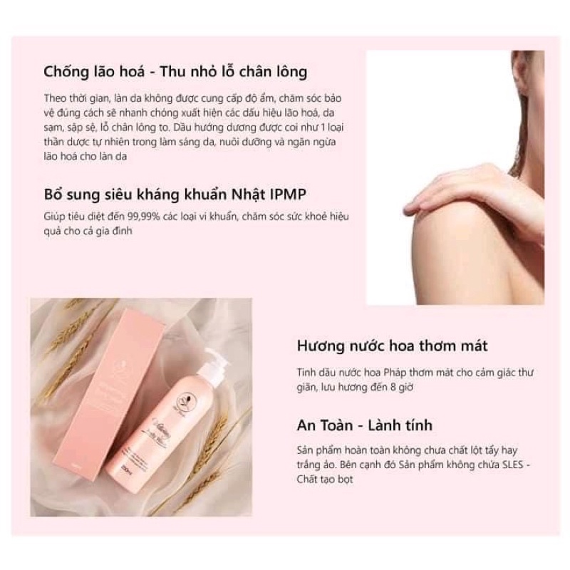 SỮA TẮM MEN BIA MINI GARDEN - MINI GARDEN WHITENING BODY WASH 250ml