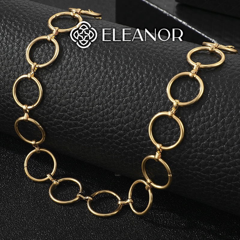 Dây chuyền nữ chocker Eleanor Accessories hình vòng tròn phụ kiện trang sức cá tính