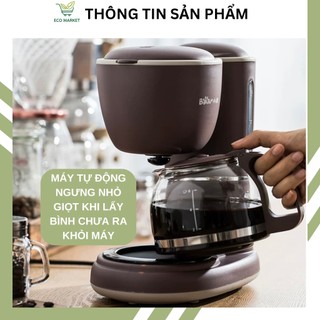 Máy pha cà phê mini, máy pha cafe pha trà nhỏ giọt đa năng, máy pha cà phê bear - SET2269