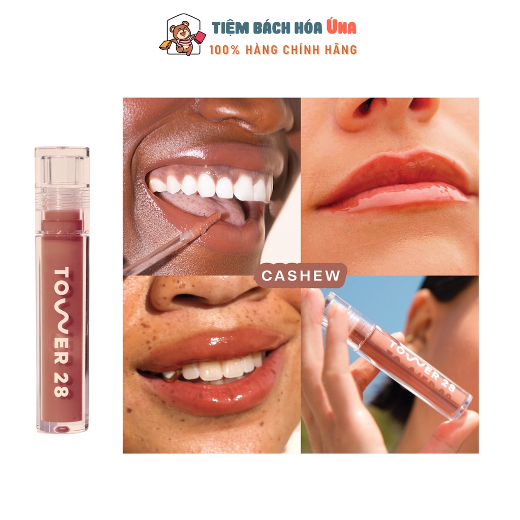 Son bóng dưỡng môi Tower 28 ShineOn Lip Jelly Non-Sticky Gloss