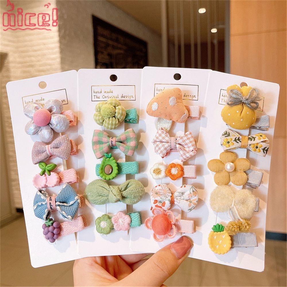Set 5 Kẹp Tóc Nơ Dễ Thương Cho Bé Gái