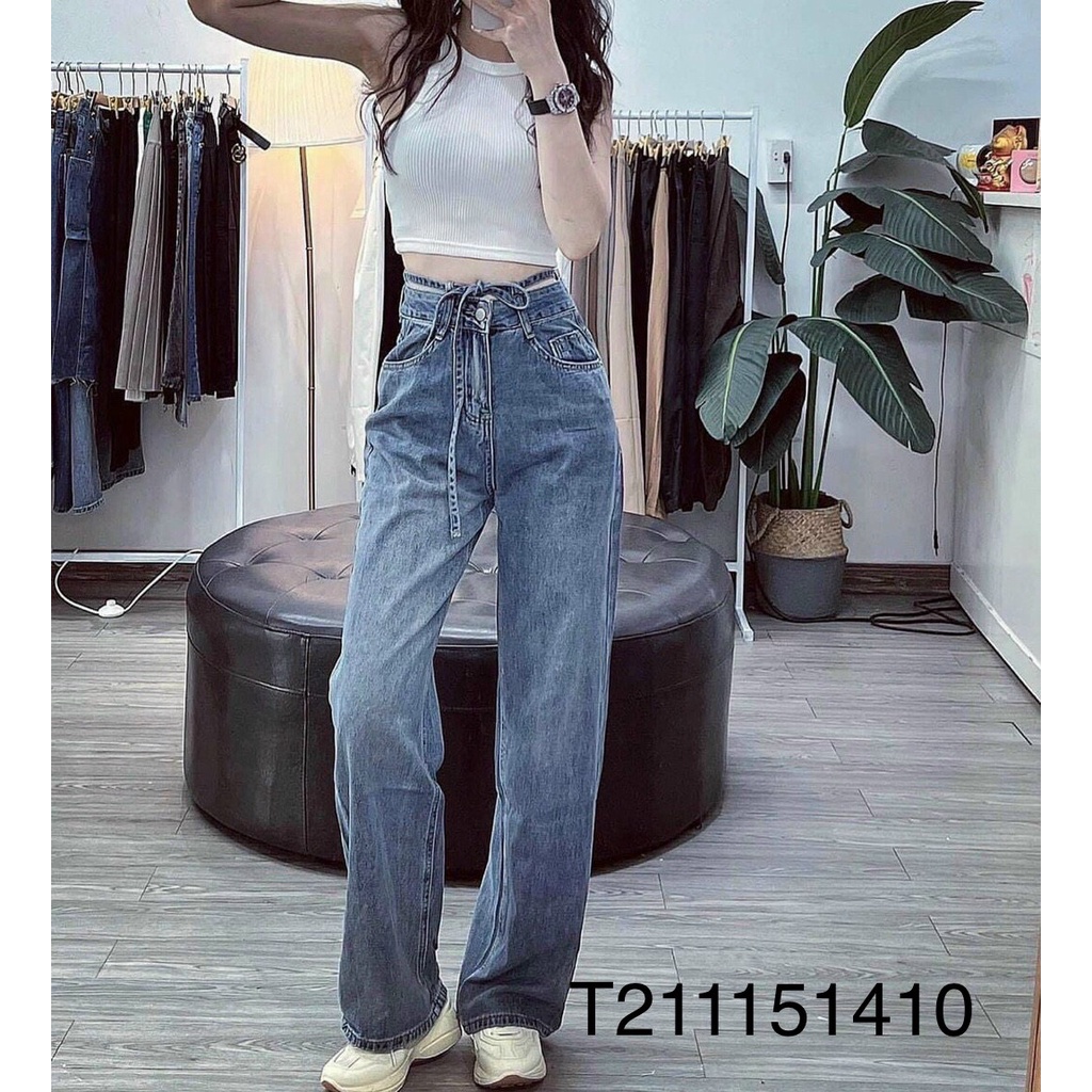 Quần jeans baggy dây