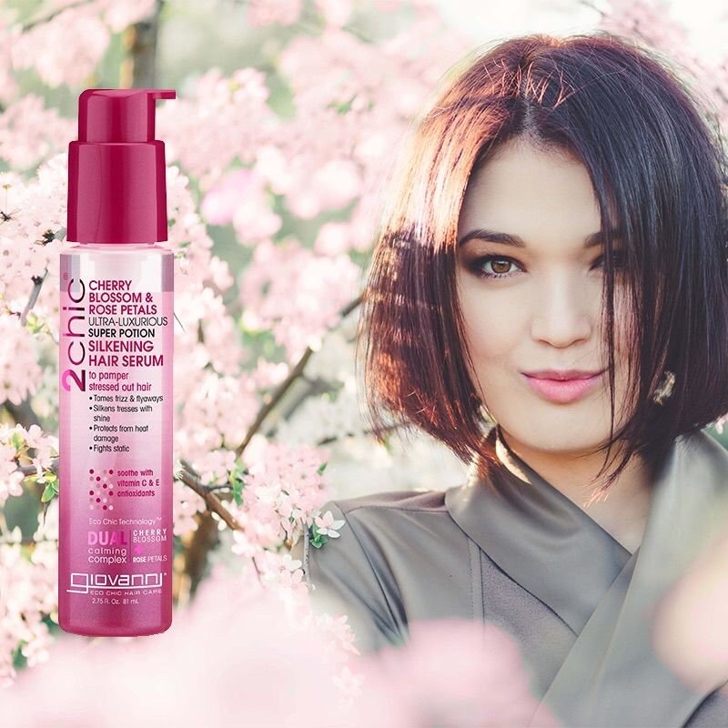 Dưỡng tóc 2chic Cherry Blossom Super Potion Hair Serum