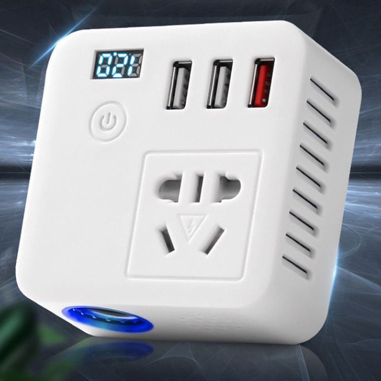 Bộ biến tần biến điện Ô Tô 12V/24V Sang 220V Ô Tô Đa Chức Năng  ☘️ FREESHIP ☘️