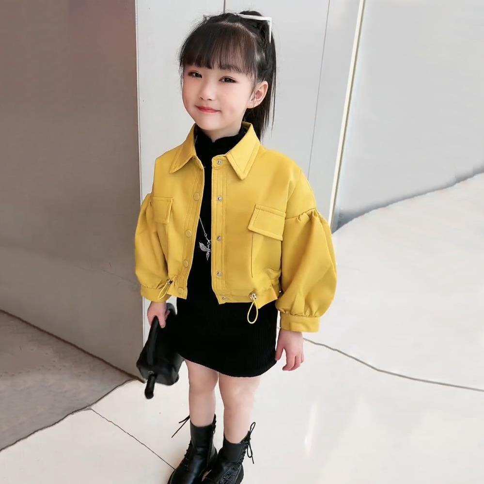 Áo Khoác Da Thời Trang Xuân Thu Cho Bé Gái