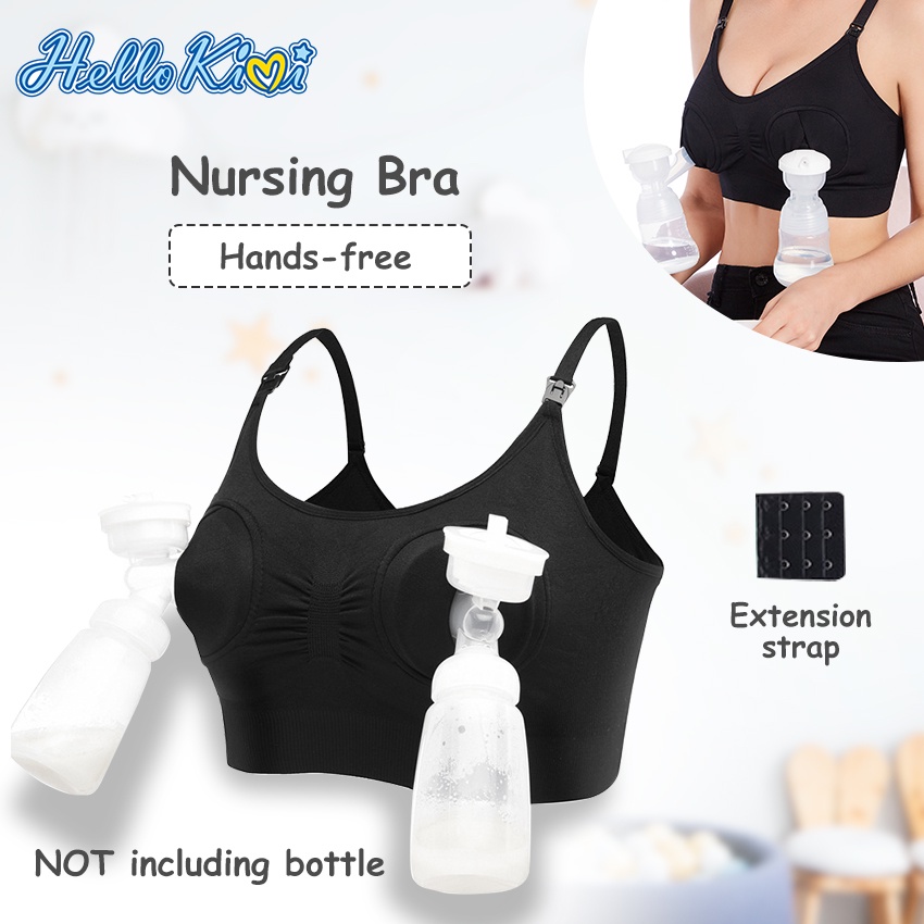 Áo ngực hút sữa HelloKimi rảnh tay chất liệu nylon không gọng cho mẹ bầu