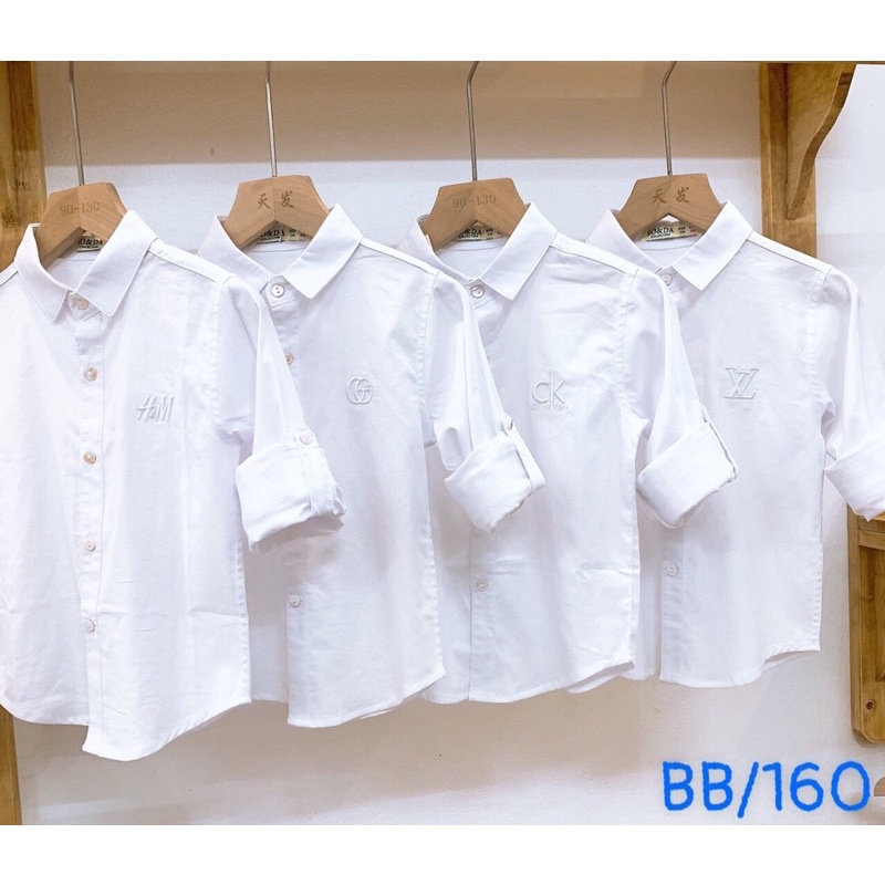 Áo sơ mi kẻ bbr dài tay cho bé trai size ĐẠI phương kid