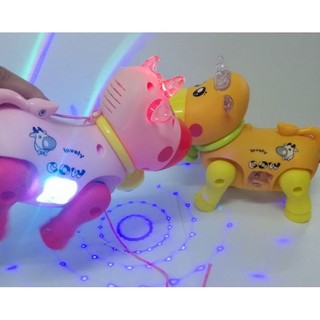 Đồ chơi mô hình Con bò sữa biết đi, phát nhạc vui nhộn cho bé