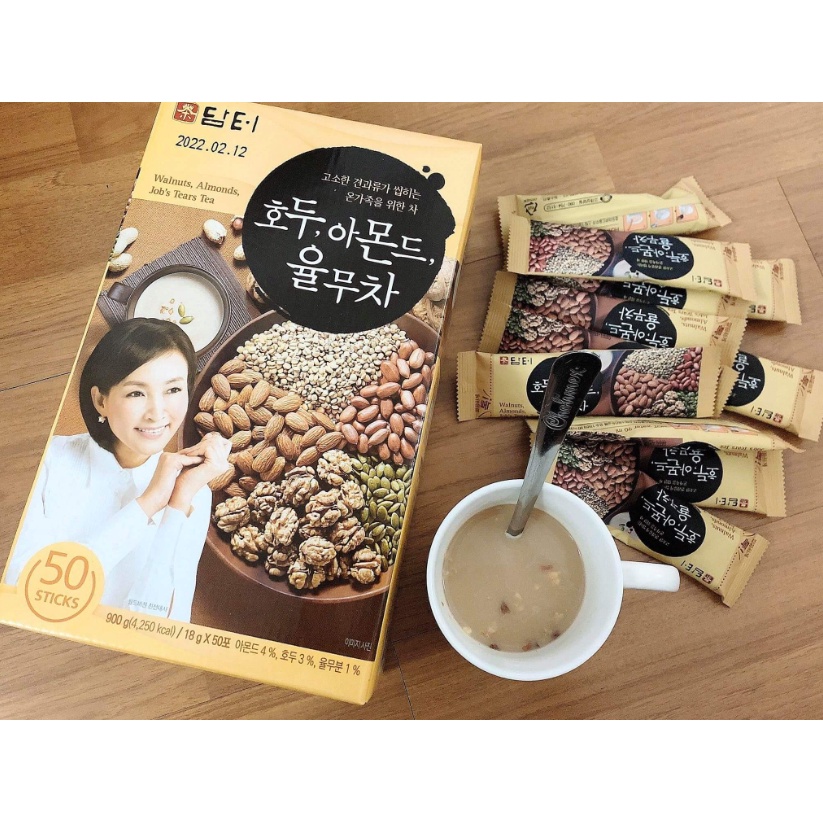 [Hộp 50 gói]Bột ngũ cốc 5 loại đậu Hàn Quốc Damtuh 900g