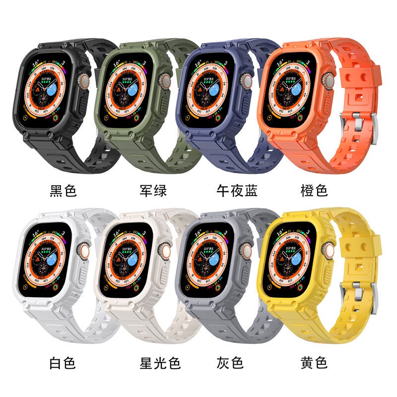 Ốp Bảo Vệ Bằng Silicone Mềm Dành Cho Apple Watch Ultra 49mm Series 8 / 7 45mm 41mm 38mm 40mm 42mm 44mm