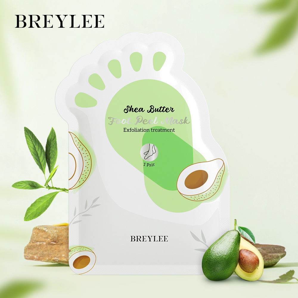 Cặp mặt nạ chân BREYLEE chiết xuất trái cây giúp tẩy tế bào chết dưỡng ẩm và làm trắng da 40ml