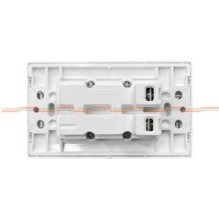 [CHÍNH HÃNG] Mặt 3 ổ cắm LiOA (âm tường + lắp nổi)
