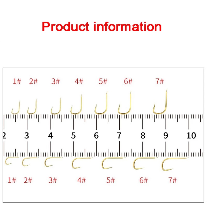 Móc Câu Cá Bằng Thép Carbon Mạ Vàng Chuyên Dụng Iseni Izu Creek