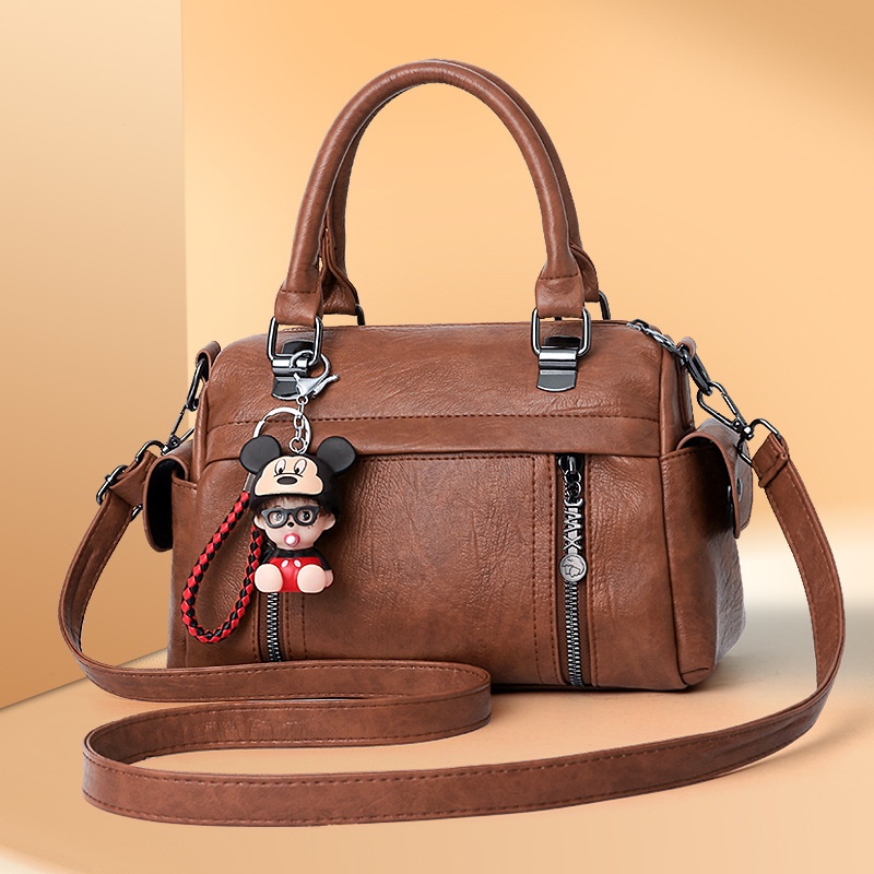 Túi Đeo Vai Bằng Da Mềm Phong Cách Retro Thời Trang Cho Nữ