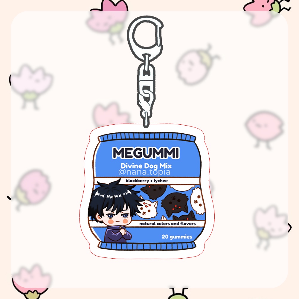 Móc khóa JUJUTSU KAISEN Chú Thuật Hồi Chiến ver HỘP THỰC PHẨM anime chibi xinh xắn