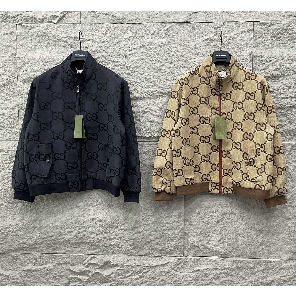 Áo khoác Gucci kéo khóa họa tiết monogram LA 1-1 on web