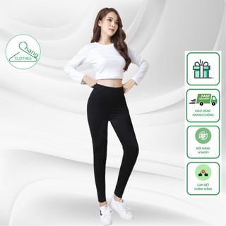 Quần legging Warm cạp cao chất cotton loại 1 co giãn đủ size