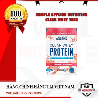 Combo 15 sample applied nutrition clear whey-chính hãng- tăng cơ nhanh clear whey protein