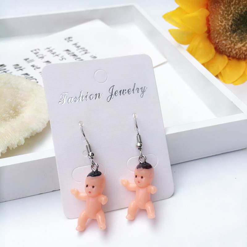 1 Cặp Bông Tai Thả Resin Thủ Công Bằng Nhựa 2 Màu Cho Nữ