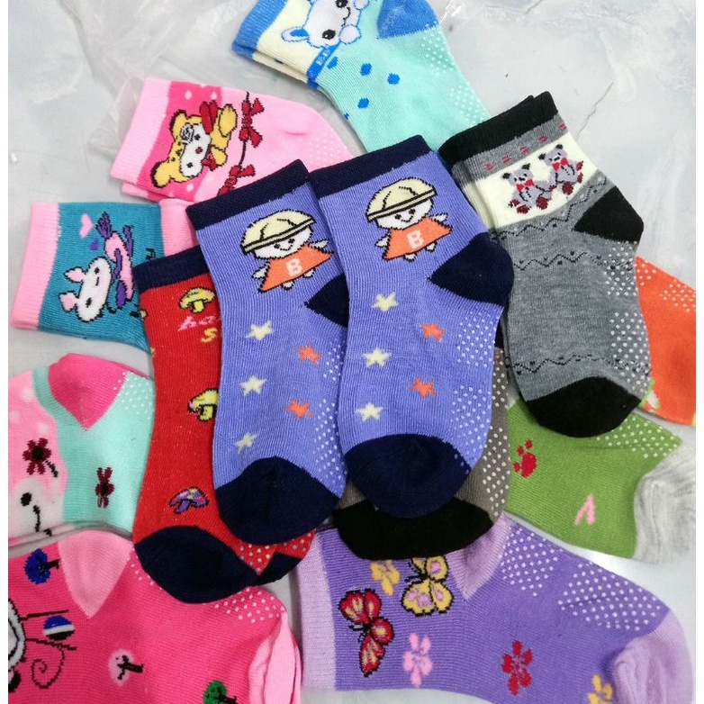 Tất chống trượt kids socks hình thú đáng yêu cho bé