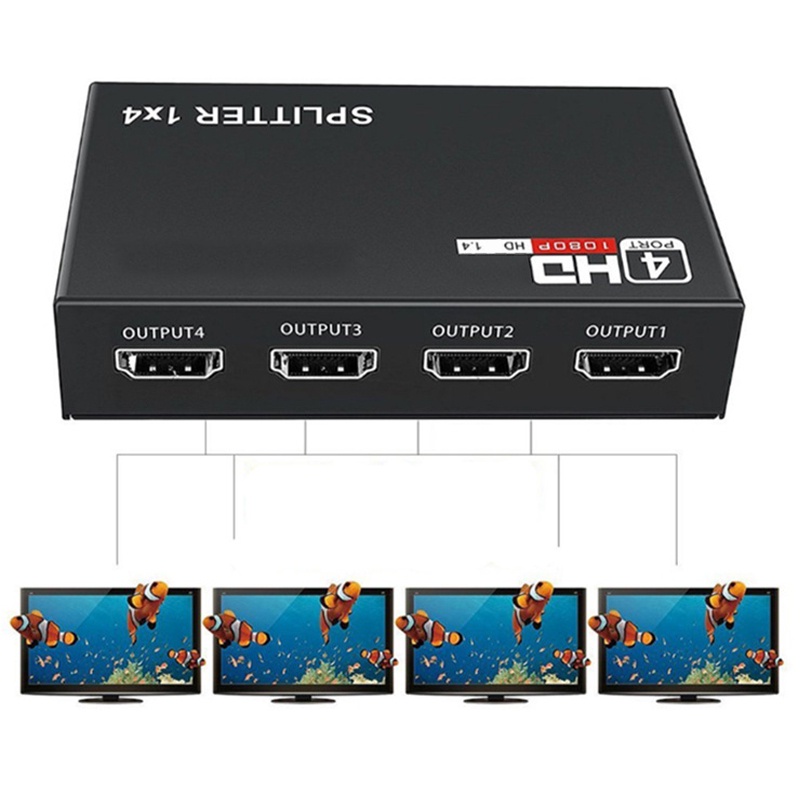 Bộ Chia Cổng HDMI 1 Trong 4 Ra HD 1.4 HDCP 1080P Cho HDTV DVD PS3 Xbox