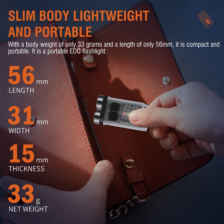 Đèn Pin Led Siêu Sáng Đèn Móc Khóa Sạc Được 12 Chế Độ Type C 900 Lumens Cho Cắm Trại Ngoài Trời