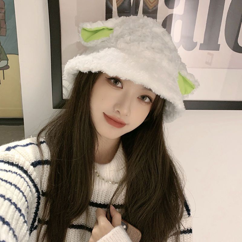 Mũ Tai Bèo Phủ Lông Giữ Ấm Thiết Kế Tai Cừu Dễ Thương Dành Cho Học Sinh