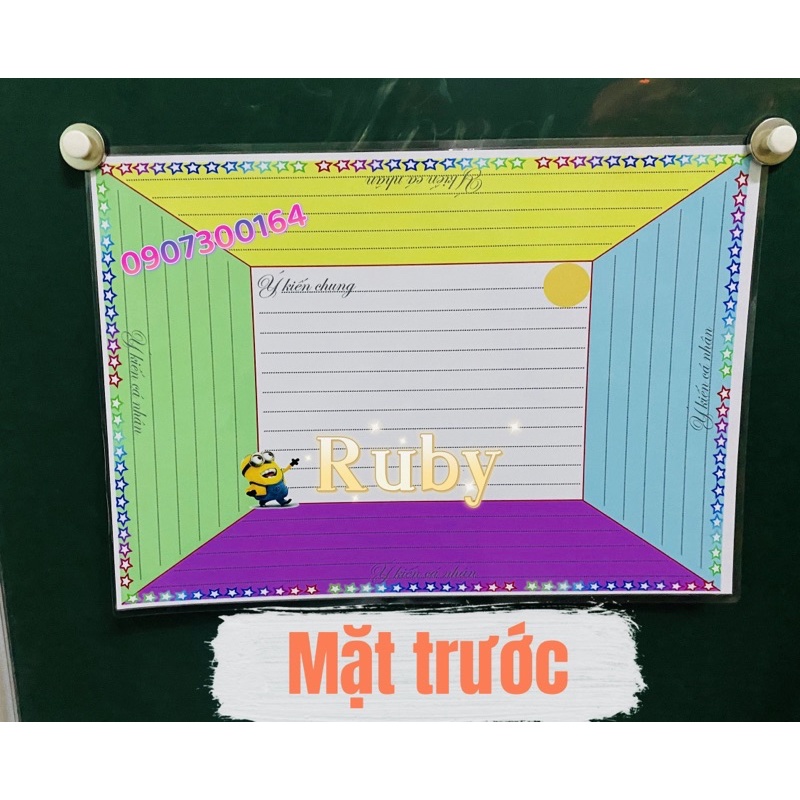 Bảng khăn phủ bàn 2 mặt