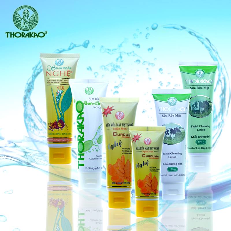 Sữa rửa mặt Thorakao trắng da tinh chất sữa bò 120ml