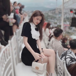 đầm tiểu thư cổ sơmi