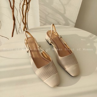 Giày nữ dáng slingback thanh lịch gót cao 5cm