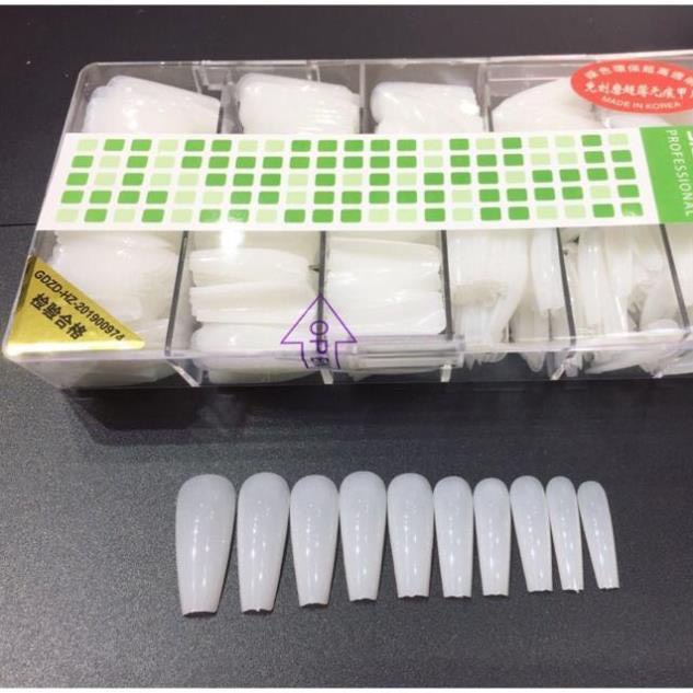 MÓNG ÚP MÀU GẠO VUÔNG, THANG, BẦU, NHỌN - Tách lẻ 50 móng đủ size