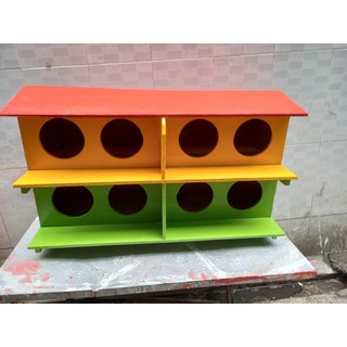 chuồng chim bồ câu 8 Lỗ bằng gỗ