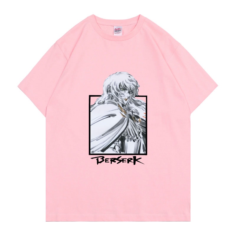 Áo Thun Cổ Tròn Dáng Rộng In Hoạt Hình Berserk Griffith Manga Thời Trang Cho Nam Và Nữ