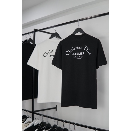 áo thun Dior Atelier basic logo áo thun nam nữ cao cấp