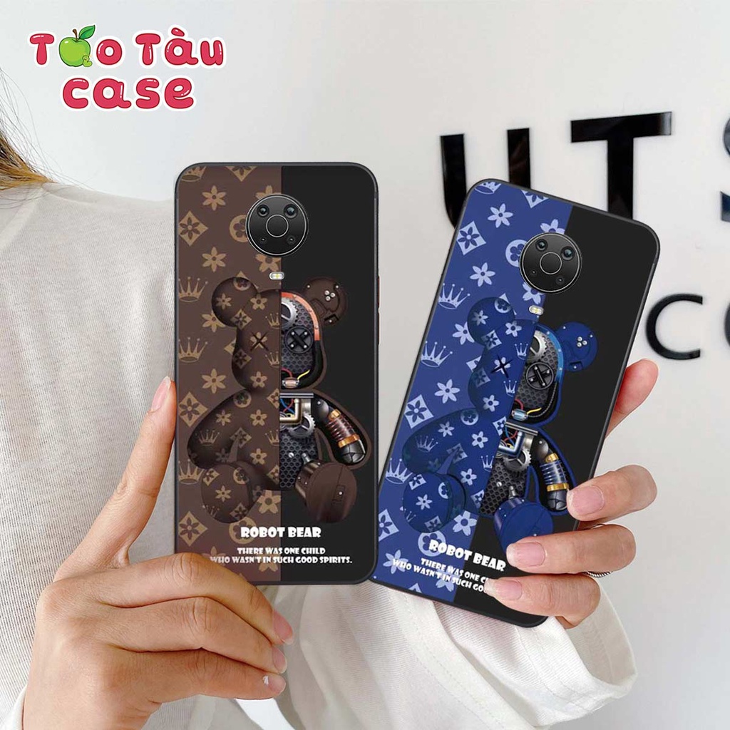 Ốp lưng điện thoại Nokia G20 be@rbrick, robot bear họa tiết thời trang cao cấp