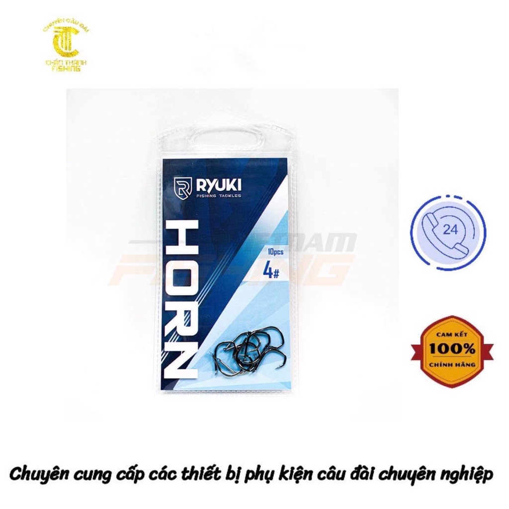 Lưỡi Câu RYUKI Horn - lưỡi câu có ngạnh