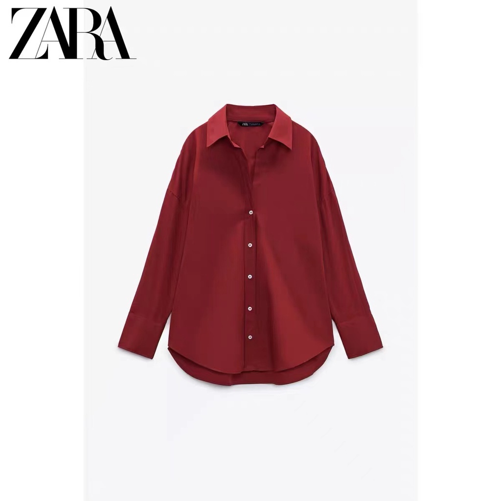 Made in Morocco - Áo Zara Sơ Mi Cotton trơn nhiều màu cực xinh AT10SMY39N10