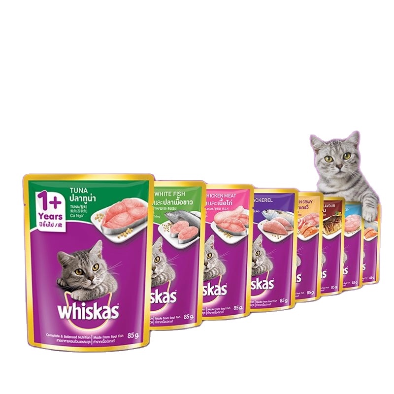 Pate Whiskas Gói 85g Cho Mèo Mọi Lứa Tuổi